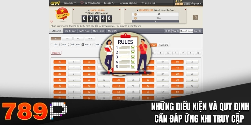 Xổ Số Nhanh - Đặt Cược Siêu Tốc Nhận Thưởng Vô Hạn Những điều kiện và quy định cần đáp ứng khi truy cập